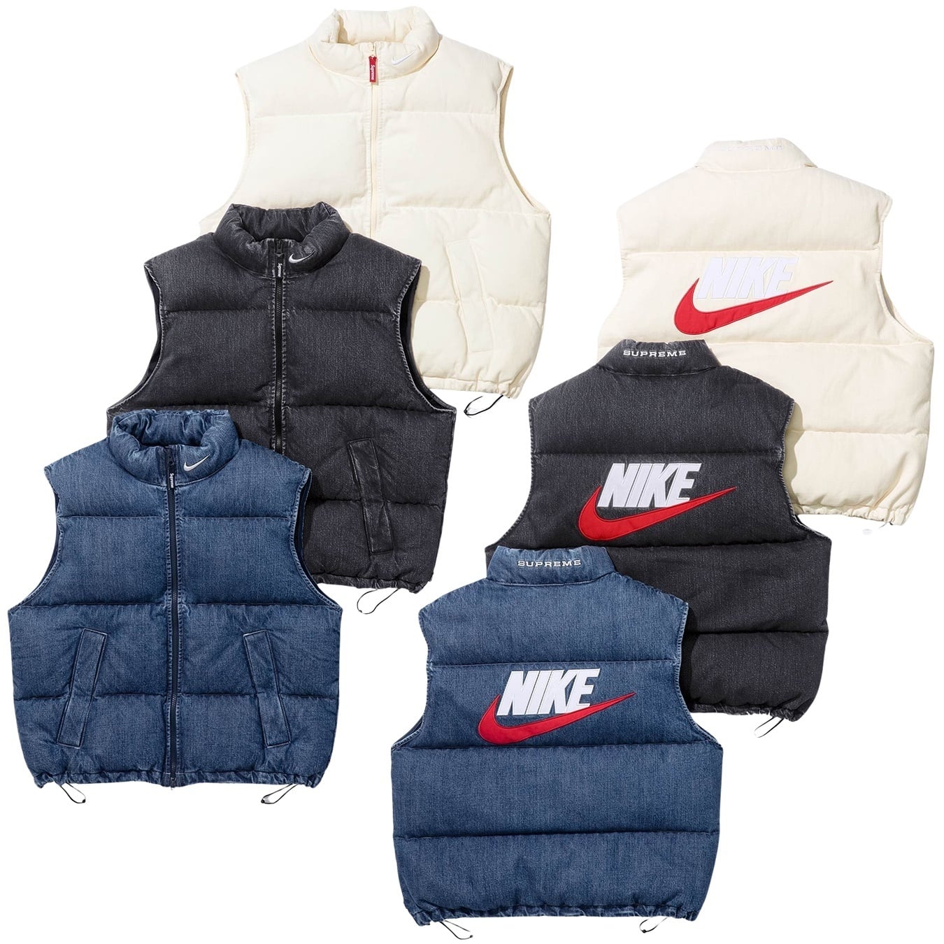 Supreme®/Nike® Denim Puffer Vest